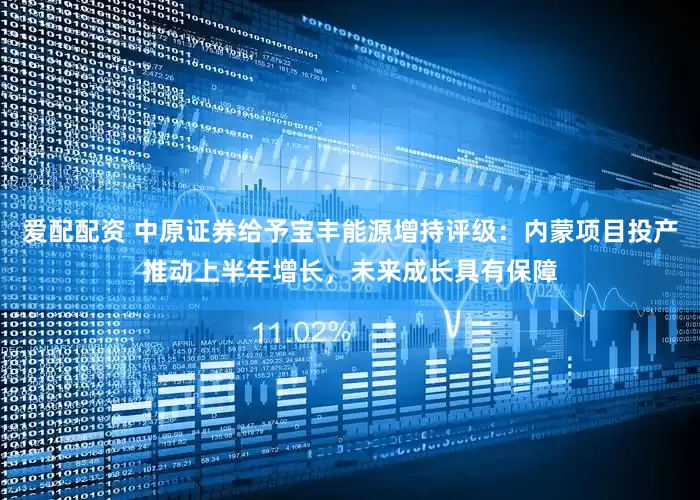 爱配配资 中原证券给予宝丰能源增持评级：内蒙项目投产推动上半年增长，未来成长具有保障