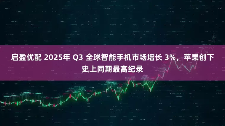 启盈优配 2025年 Q3 全球智能手机市场增长 3%，苹果创下史上同期最高纪录